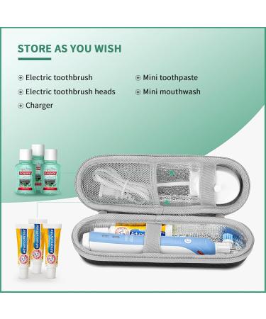 Yinke Travel Case for Electric Toothbrushes - Compatible with Oral-B & Philips Sonicare - Portable Hard-Shell Storage - Ideal Travel Accessories - Buy Online on GoSupps.com