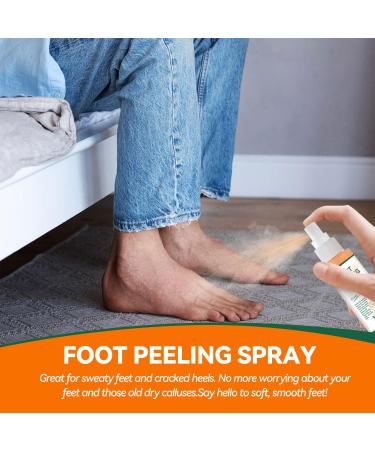 VKaoess Orange Oil Foot Peeling Spray Moisturizing exfoliating spray for dry cracked heels and calluses dead skin cell care tea tree refreshment all skin types 6 bottles - Buy Online on GoSupps.com