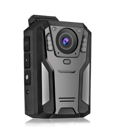 Aolbea 1440P QHD Police Body Camera Built-in 64GB Record Video Audio Picture 2.0 LCD Infrared Night Vision,3300 mAh Battery Waterproof Shockproof Lightweight Data-encrypt for Law Enforcement Record