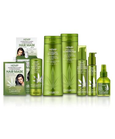 GIOVANNI Hemp Hydrating Hair Shine Spray 4.3 Fl Oz - Contains Hemp Seed Oil Aloe Vera Frankincense Helps Stimulate Moisturize & Revitalize Damaged Hair No Parabens Sulfate Free Hair Shine Spray- 1 Pack - Buy Online on GoSupps.com