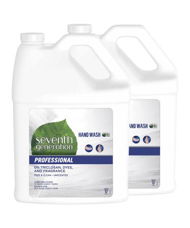 Seventh Generation Professional Liquid Hand Wash Soap Refill, Unscented, 256 Fl Oz (Pack of 2) 128 Fl Oz (Pack of 2)