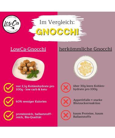 Lower Carb Potato Products | Reduced Carbs & Calories | High Protein & Fiber | Organic 6x Gnocchi - Buy Online on GoSupps.com