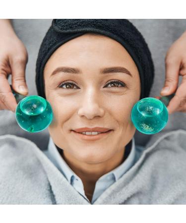 Beauty Ice Globes for Facials - 2 Cooling Ice Roller Balls for Skin Care - Tighten Skin, Reduce Puffiness & Headaches - Enhance Circulation - Buy Online on GoSupps.com