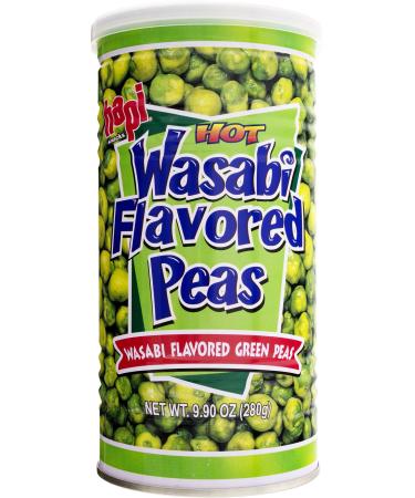 Hapi Hot Wasabi Peas 9.9-Ounce Tins (Pack of 4)