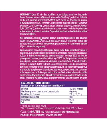  Milical Ultra Draining Treatment | Blackcurrant Flavor | Pack of 2 x 500ml Bottles | Slims the Silhouette | Milical Laboratory - Buy Online on GoSupps.com
