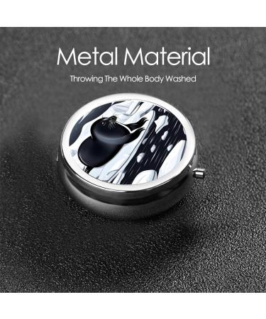 Seals On Iceround Pill Box - 3 Compartment Portable Organizer for Travel | Black Pill Storage - Buy Online on GoSupps.com