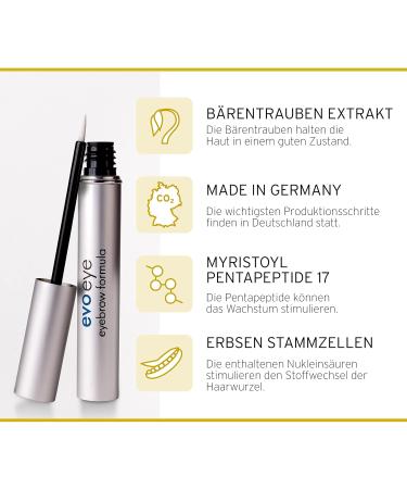 Evobeaut Evoeye Eyebrow Serum 6ml | Achieve Dense Eyebrows in 8-12 Weeks with Revitalizing Peptides | International Shipping Available - Buy Online on GoSupps.com