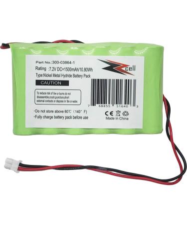 2-Pack 7.2V Replacement Battery for Honeywell Lynx L3000 L5000 L5100 ADEMCO 300-03865 - 1500mAh | International Shipping Available - Buy Online on GoSupps.com