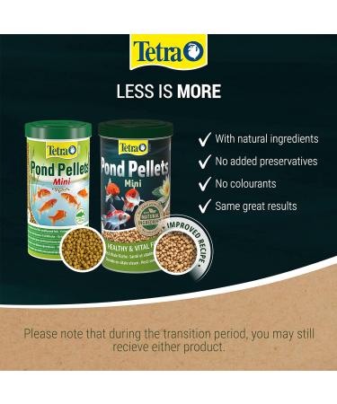 Tetra Pond Fish Food Mini Pellets 260g - biologically balanced for small and young pond fish Fish 1 l (Pack of 1) - Buy Online on GoSupps.com