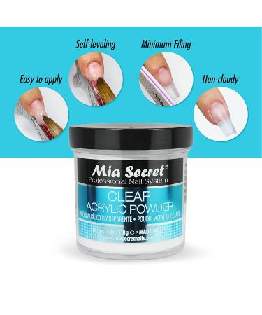 Mia Secret Clear Acrylic Powder 4oz - Professional Grade | Pack of 1 - Buy Online on GoSupps.com