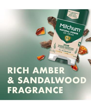 Mitchum Natural Power Gel Cream Amber And Sandalwood Men's Amber & Sandalwood - Buy Online on GoSupps.com