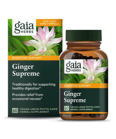 Gaia Herbs Ginger Supreme 60 Vegan Liquid Phyto-Caps