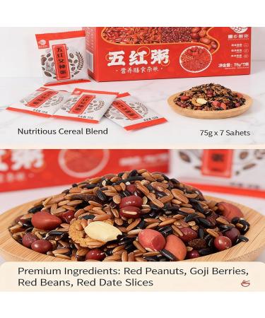 5 Sortes De Bouillie De C r ales M lang es 525 G (7 Paquets Individuels) Facile Cuisiner Avec Une Cuisini re/cuiseur Riz Petit-d jeuner/repas/collation Saine - Buy Online on GoSupps.com