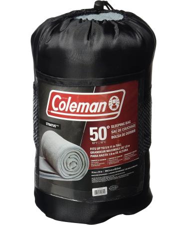 Coleman Strat 50F Fleece Gray Sleeping Bag - C003 - Buy Online on GoSupps.com