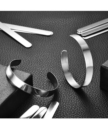 18 Pieces Stainless Steel Bangle Blanks, DIY Cuff Bracelet for Stamping Jewelry - 3/8 x 6 Inches - Buy Online on GoSupps.com