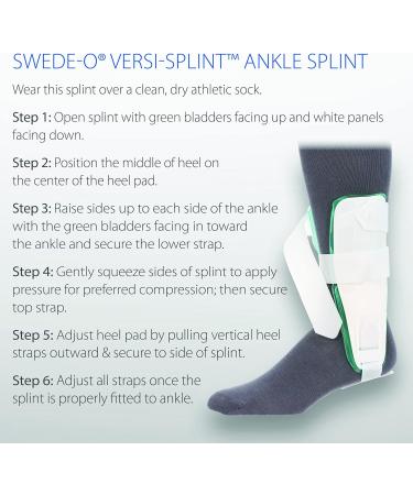Buy Swede-O Versi-Splint Ankle Splint Medium - International Shipping | Best Support & Comfort - Buy Online on GoSupps.com