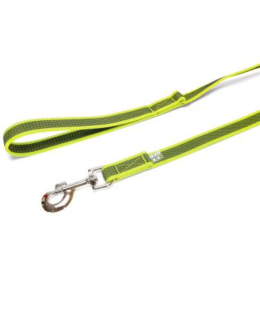 IDC Color & Gray Rubberized Leash - 20mm x 2m with Loop & D-Ring - Durable Neon Gray Dog Leash for International Shipping - Buy Online on GoSupps.com