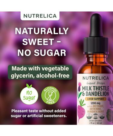 Milk Thistle & Dandelion Liver Support with Beet Root Artichoke & Burdock 1200mg Herbal Detox Formula No Sugar Alcohol-Free Vegan Non-GMO - Buy Online on GoSupps.com
