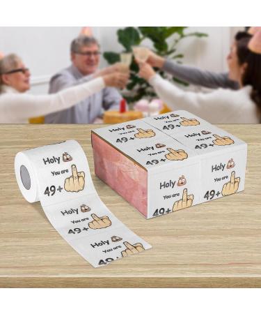 Original Funny Toilet Paper for 50th Birthday - 49 + 1 - Perfect Gift & Decoration for Men & Women - Soft 250 Sheets - Unique Joke Article - Buy Online on GoSupps.com