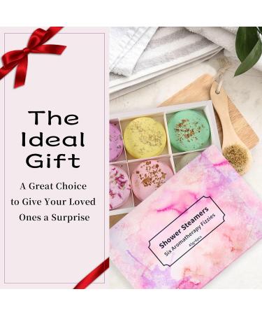 6-Pack Shower Steamers - Self Care Spa Bombs with Essential Oils for Relaxation - Lavender, Chamomile, Vanilla, Cherry, Lily, Jasmine - Perfect Gifts for Women and Men - Buy Online on GoSupps.com