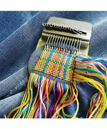 Speedweve Darning Loom Tool Kit with 14 Hooks for Jeans and Clothes Repair - Beginner-Friendly DIY Weaving Arts - Buy Online on GoSupps.com