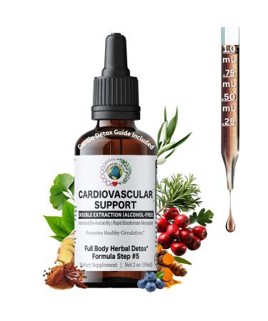 Cardiovascular Support Heart Health Supplement Vein Circulation Herbal Glycerite Alchohol Free Extract