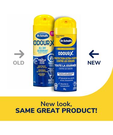 Dr. Scholl's Odour Destroyers Medicated Foot Powder 311 g & Odour Destroyers All day Spray Powder 133 g (Packaging May Vary) Health Personal Care+ 133 g (Pack of 1) - Buy Online on GoSupps.com
