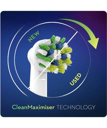 Oral-B CrossAction Toothbrush Head - 4 Pack with CleanMaximiser Technology - Buy Online on GoSupps.com