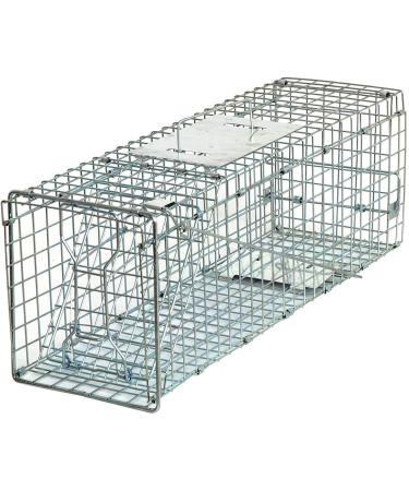 HomGarden Catch Release Humane Live Animal Trap Cage for Rabbit, Groundhog, Squirrel, Raccoon, Mole, Gopher, Chicken, 24inch 24 inches