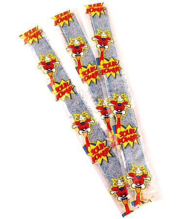 Sour Power Blue Raspberry Wrapped Belts - 150 Individually Wrapped Belts (Pack of 1) - Buy Online on GoSupps.com