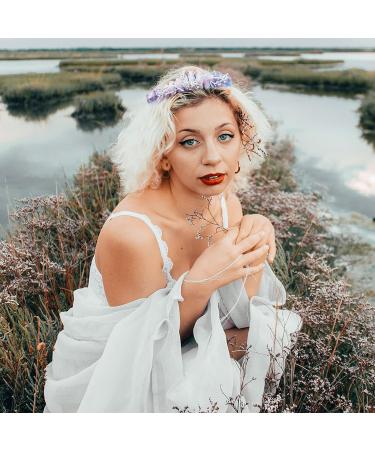 Handmade Raw Crystal Quartz Moon Crown for Women - Halloween Witch Tiara - Mermaid Crown for Festival & Rave - 2 Colors - Buy Online on GoSupps.com