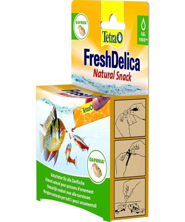 Tetra Freshdelica Daphnia - Natural Snack with Water Fleas for Decorative Fish | 16 x 3g Jelly Delicacies - 48g Pack - Buy Online on GoSupps.com