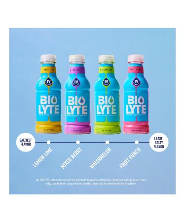 BIOLYTE Electrolyte Drink - Doctor-Formulated Hydration Drink, Electrolytes Water, Chemotherapy Must Haves for Women and Men, Rehydration IV Liquid in a Bottle - Variety, 16 Fl Oz (12 Pack) Variety Pack 16 Fl Oz (Pack of 12) - Buy Online on GoSupps.com