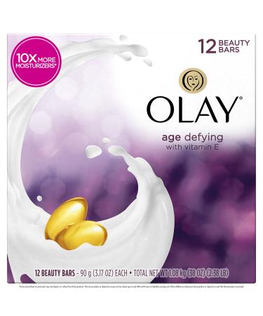 Olay Moisture Outlast Age Defying Beauty Bar 12 Count per box 38 Ounce - Buy Online on GoSupps.com