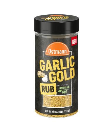 Ostmann spice - Garlic Gold Rub |Dry marinade with garlic |BBQ spice for garlic dips grilled meat and Co. |150 g in the spreader - Buy Online on GoSupps.com
