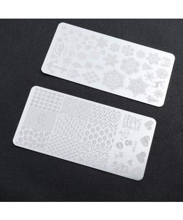 Lurrose 7-Piece Nail Stamping Set | Holiday Nail Art for Christmas & Halloween | DIY Stencils & Stainless Steel Plates - Buy Online on GoSupps.com