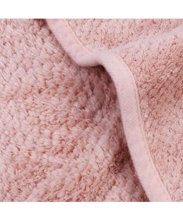 Super Absorbent Microfiber Hair Towel Cap - Coral Fleece Turban for Women | Quick Drying & No Frizz Hair Wrap - Ideal for Curly & Long Hair - Pink - Buy Online on GoSupps.com