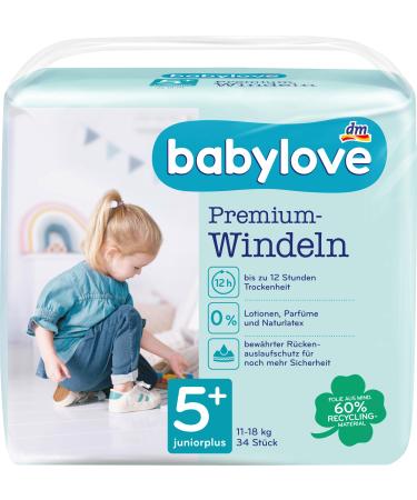 Babylove wet wipes and co (pack of 2 premium diapers size 5+) Pack of 2 premium diapers size 5+