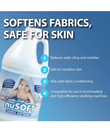64 fl oz Ultra Concentrated Hypoallergenic Fabric Softener - Enhanced Softness Reduces Wrinkles & Static Cling Safe for Colors & Delicates Perfect for Sensitive Skin - Buy Online on GoSupps.com