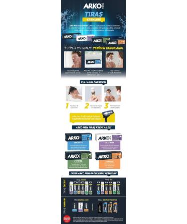 Arko Cool Menthol Shaving Cream Blue 100 Gram - Buy Online on GoSupps.com