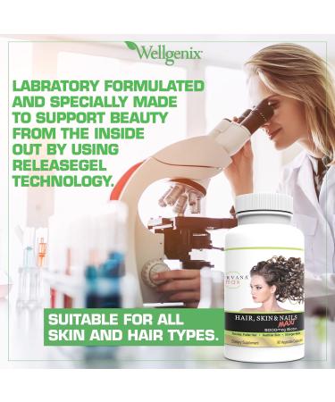 Wellgenix Purvana Max Hair Skin & Nails Vitamin Capsules Double Strength Biotin 5000MCG Fo-Ti Root VIT A & B Folic Acid (2 Pack) - Buy Online on GoSupps.com