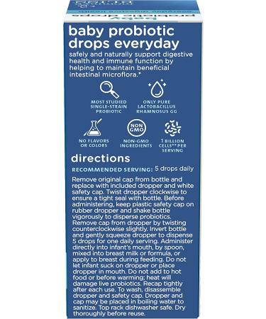 Mommy's Bliss Baby Probiotic Drops - Natural Gas, Colic & Constipation Relief for Newborns - 0.34 Fl Oz - Buy Online on GoSupps.com