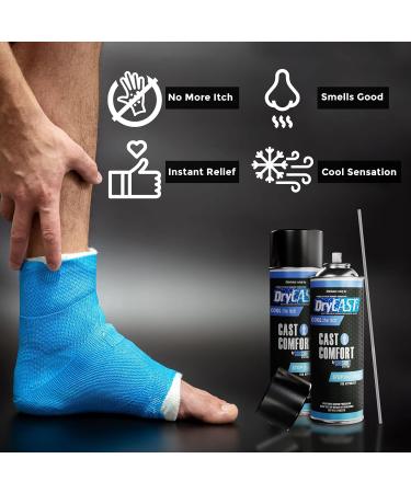 Cast Comfort Itching & Odor Relief Spray | Cooling & Cleaning for Itchy Casts - Blue Single - Buy Online on GoSupps.com