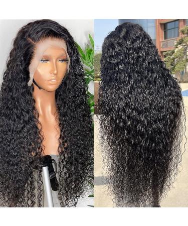 24 Inch Water Wave HD Lace Front Human Hair Wig | Pre Plucked 150% Density Wet and Wavy Wig for Women - Buy Online on GoSupps.com