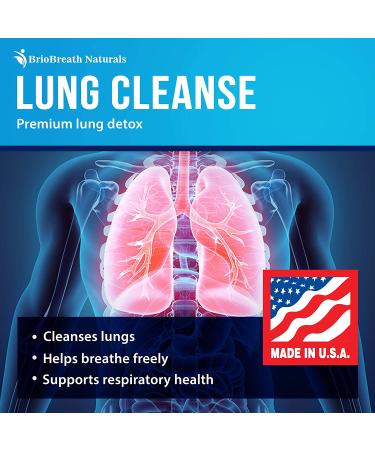 Lung Support Supplement for Detox & Respiratory Health - 60 Vegan Capsules - Made in USA - Buy Online on GoSupps.com