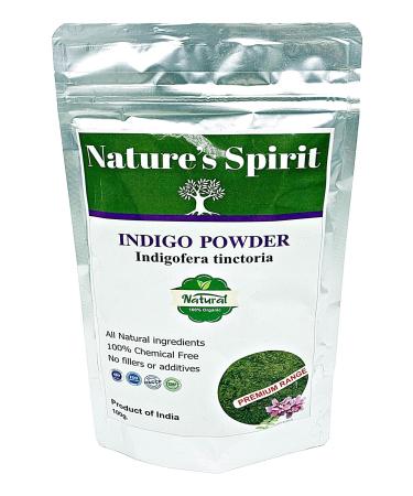 Natural Indigo Powder-For use with Henna-Natural Black hair dye (100g) 100 g (Pack of 1)