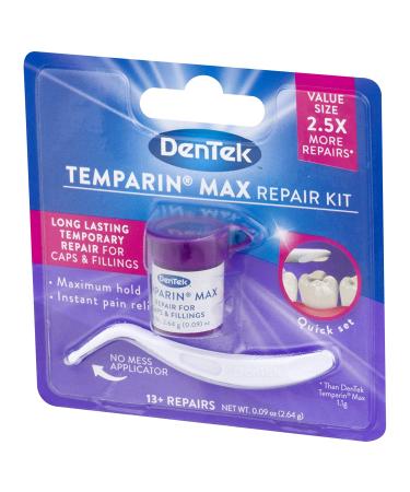 DenTek Temparin Max Caps and Filling Repair Kit - 13+ Repairs, 0.09 oz - Value Pack of 2 - Buy Online on GoSupps.com