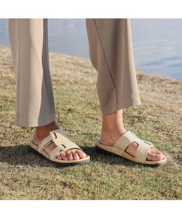 MEGNYA Women's Arch Support Sandals for Plantar Fasciitis - Adjustable Straps, Khaki (Size 10 W) - Buy Online on GoSupps.com