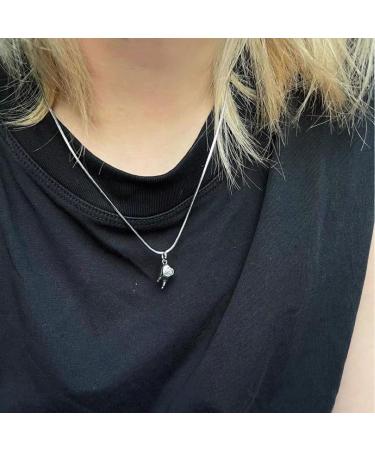 Oralgo Unique Tooth Snake Bone Necklace - Vintage Keybeat Chain | Punk Style Jewelry for Street Style Enthusiasts - Buy Online on GoSupps.com