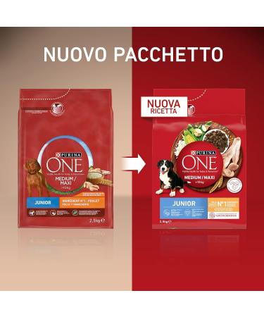 Purina One Medium/Maxi 10 kg Dog Food 4 Bags of 2.5 kg each - Buy Online on GoSupps.com